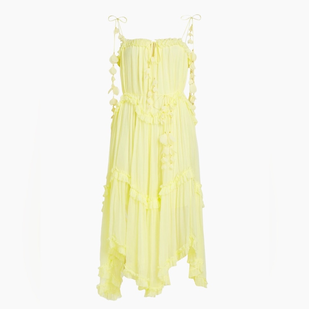 NWT Zimmermann Floating Floral Appliqué Midi dress, size 0-2